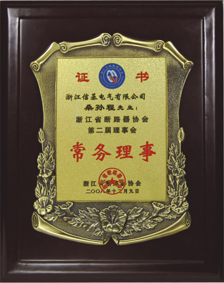 信基斷路器協(xié)會(huì)常務(wù)理事